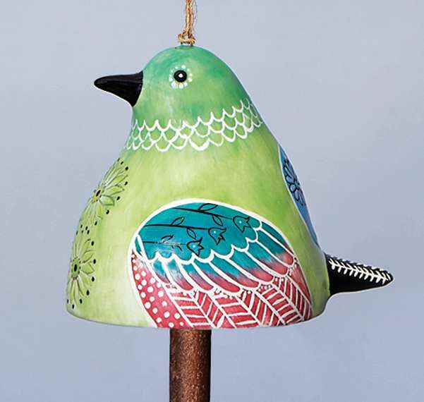 Bird Song Collection Hand Painted Bird Bells--Mother's Day Gift