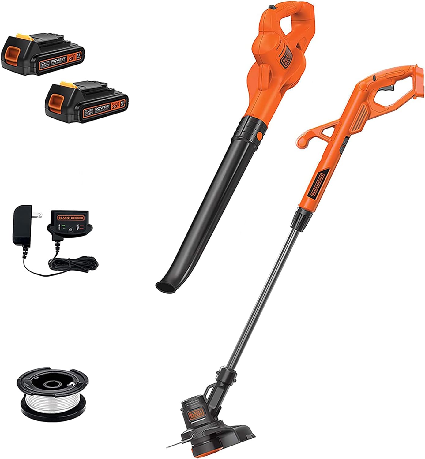 BLACK+DECKER 20V MAX POWERCONNECT 10 in. 2in1 Cordless String Trimmer/Edger + Sweeper Combo Kit