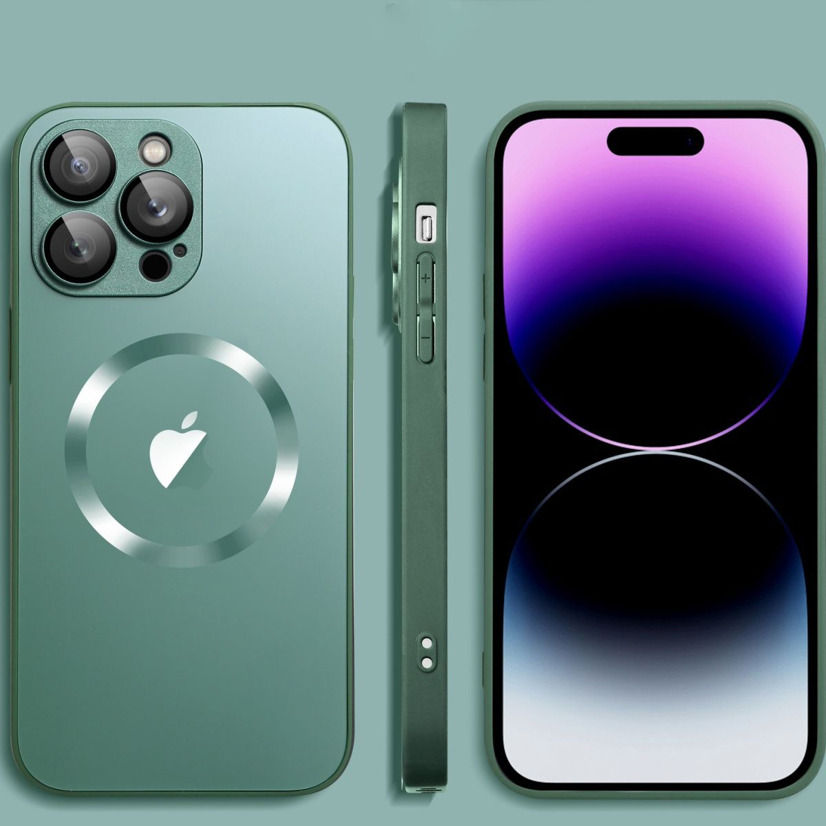 AG Frosted Magnetic Comes With Lens Film Case Cover For iPhone