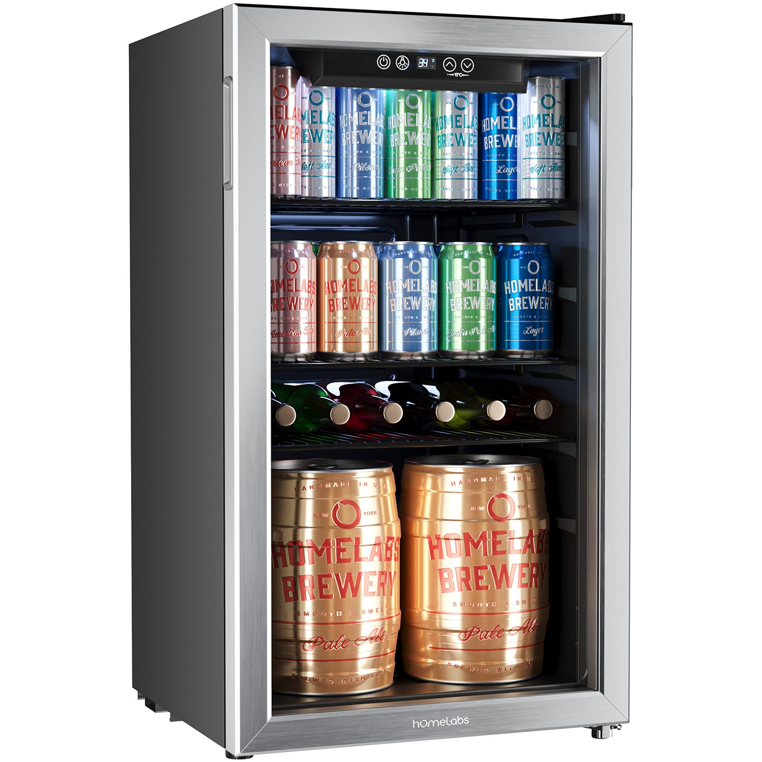 hOmeLabs Beverage Refrigerator and Cooler