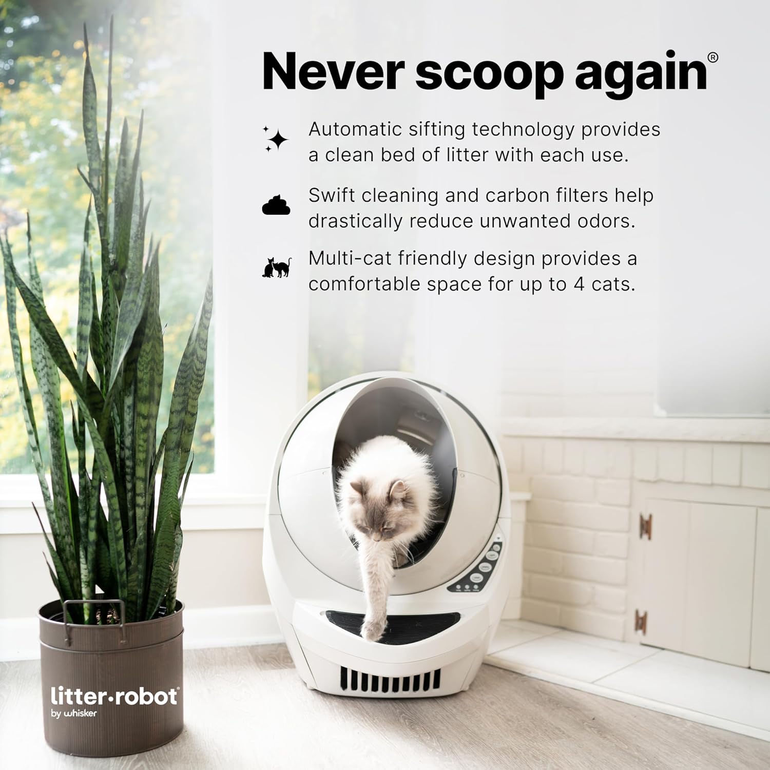Litter Robot 3 Connect Ramp by Whisker Automatic Self-Cleaning Cat Litter Box