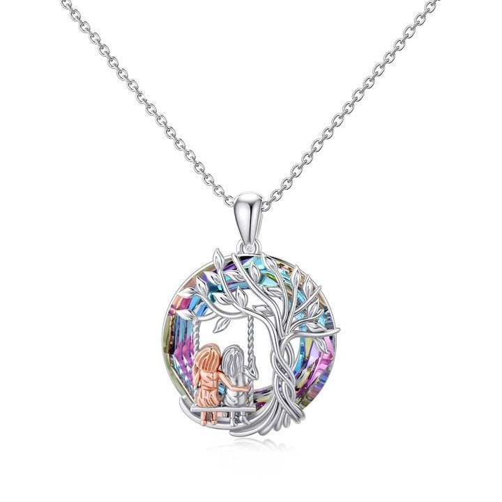 Last Day 50% OFF--🎁925 Sterling Silver Tree of Life Sisters Necklace