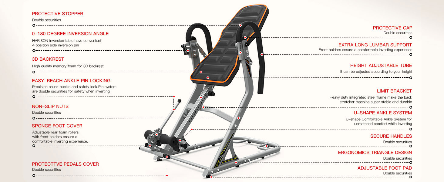  Inversion Table for Back Pain Relief 
