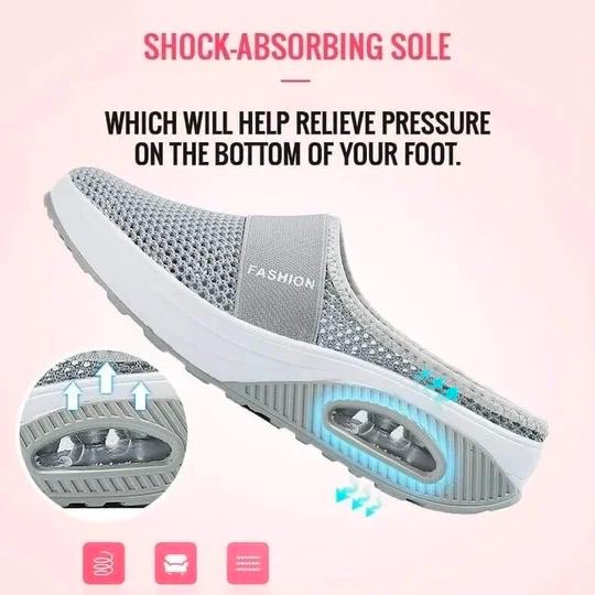 🔥[# 1 SUMMER TREND 2023]🔥Air Cushion Slip-On Walking Shoes Orthopedic Diabetic Walking Shoes