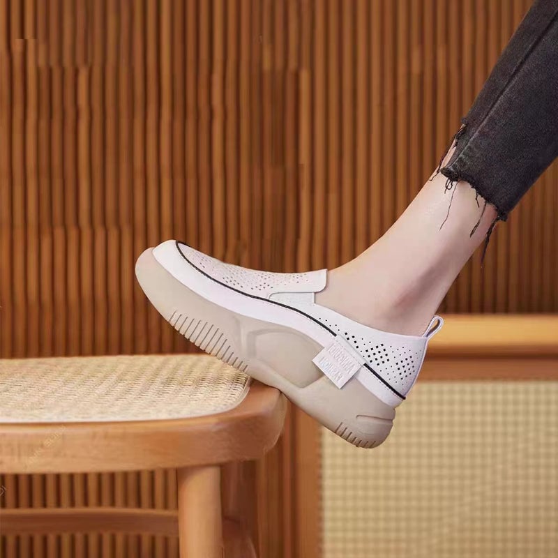 🔥LIMITED TIME OFFER: 50% OFF🔥✨2023 new women's Italian handmade thick-soled leather shoes👠