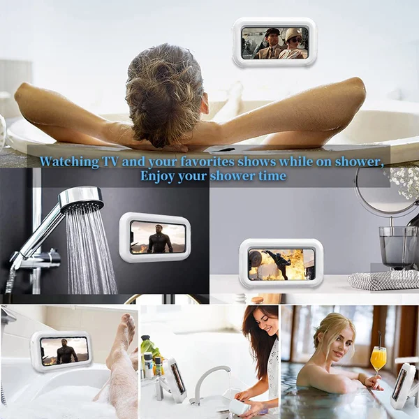 (BUY 2 SAVE 15%🔥) Waterproof Shower Wall Mounted 360° Rotation Angle Adjustable Phone Holder