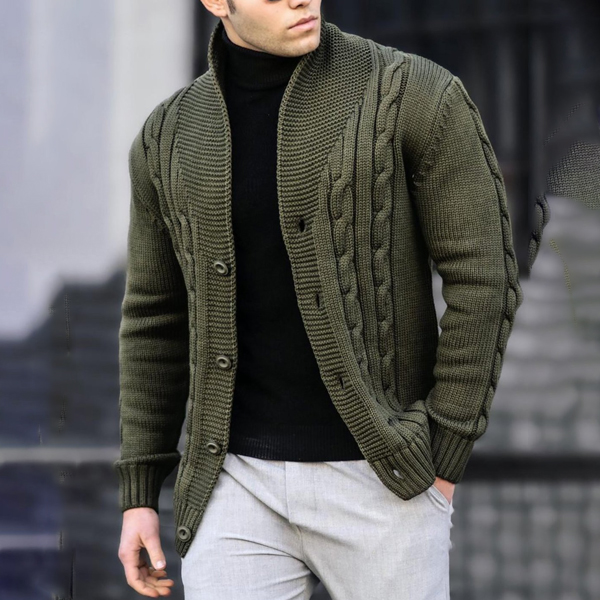 LN02 Men's casual knitted cardigan
