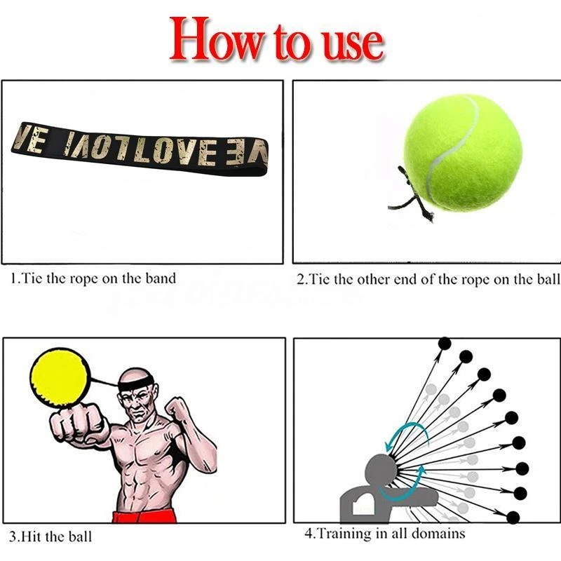 [Last day flash sale💥45% OFF] Boxing Reflex Ball Headband - Buy 2 Get 2 Free Now