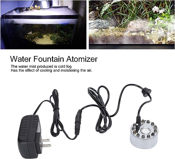 (🔥Early Holiday Sale SAVE 50% OFF)-12 LED light Ultrasonic Mist Maker Fogger-BUY 2 GET 10% OFF& FREE SHIPPING