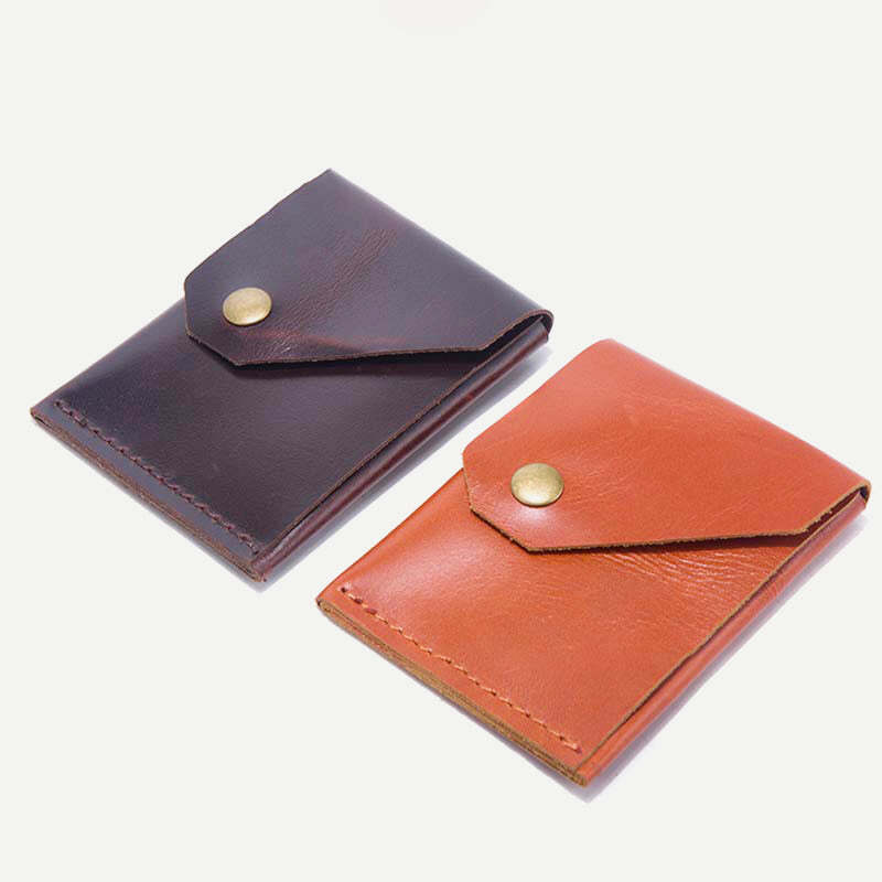Retro Classic Genuine Leather Wallet Minimalist Lightweight Slim Card Holder