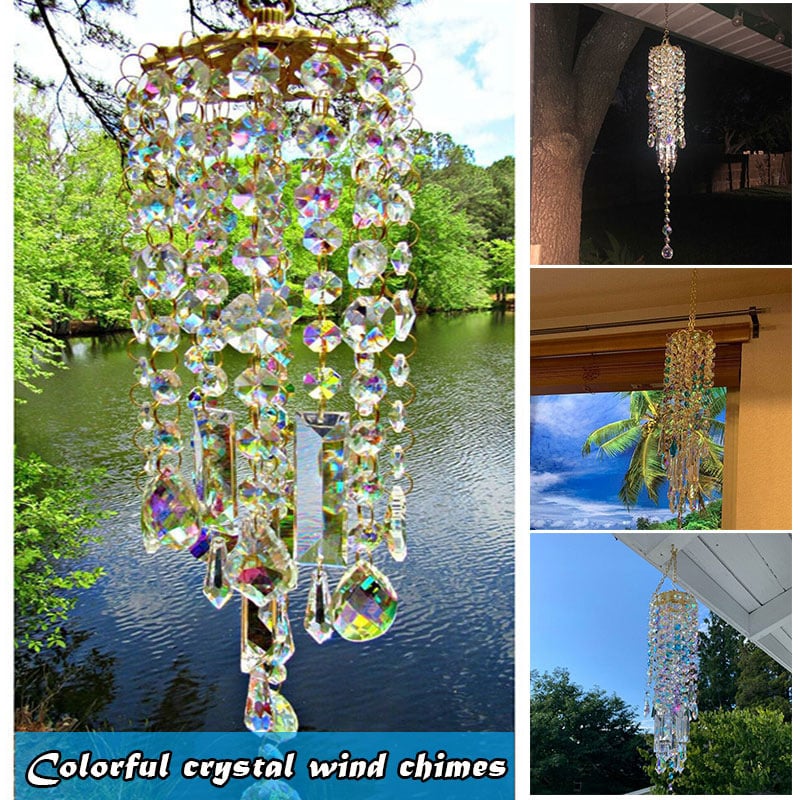 (🔥Last Day Promotion-SAVE 50% OFF) --✨ Crystal wind chimes(Guarantee for damage)-BUY 2 GET 10% OFF & FREE SHIPPING