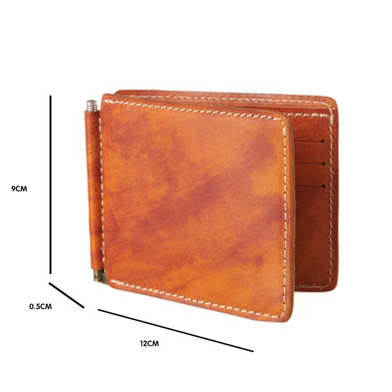 Money Clip Front Pocket Leather Wallet