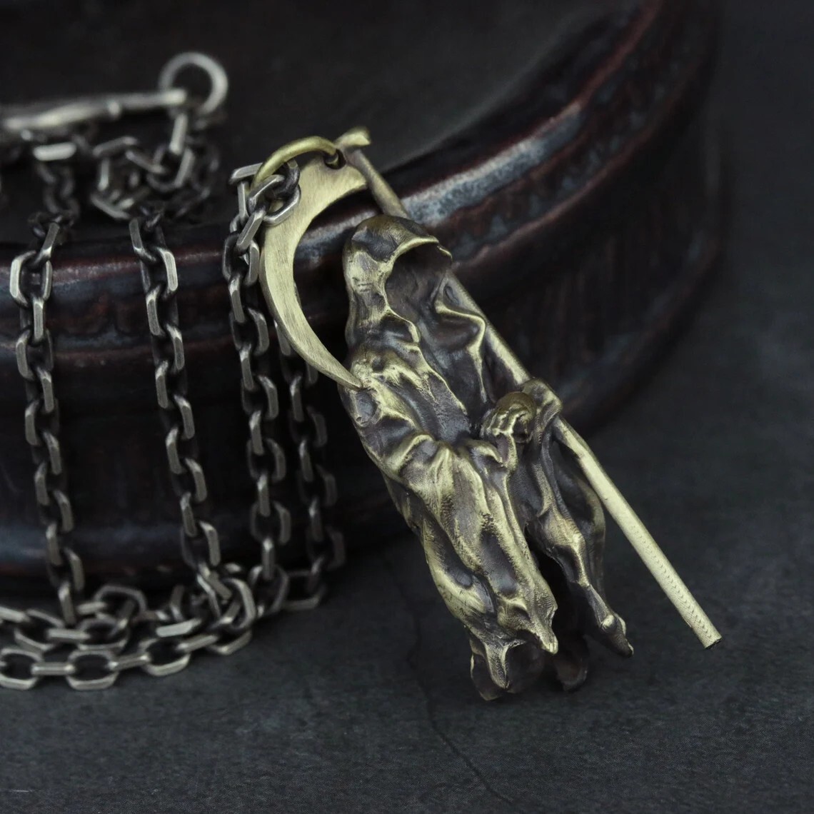 Grim Reaper Death Angel Demon Necklace