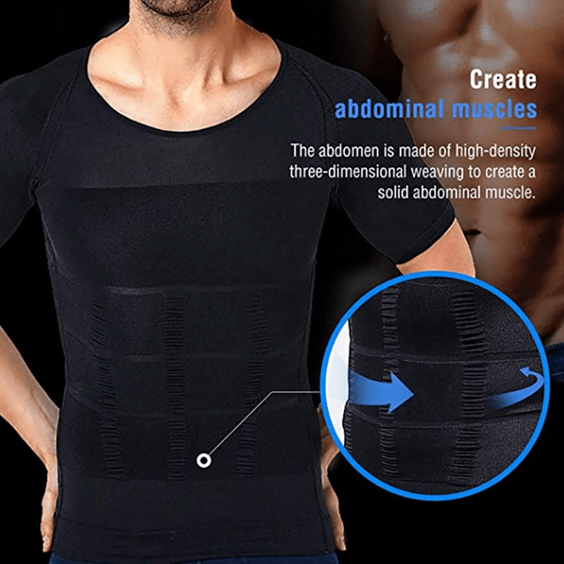 Men Body Toning Shaper T-Shirt