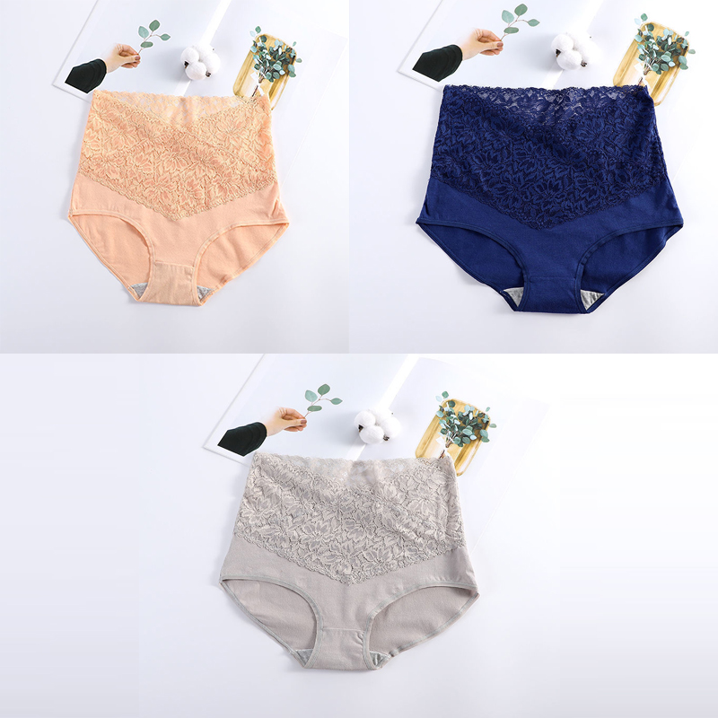 Viagebra®[Buy 1 Get 5(5pcs)]Women's High Waist Cotton Lace Panties