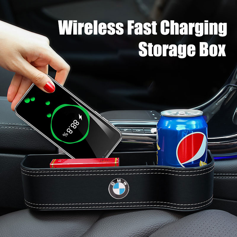 Handy Wireless Super Fast Charging Car Seat Organizer