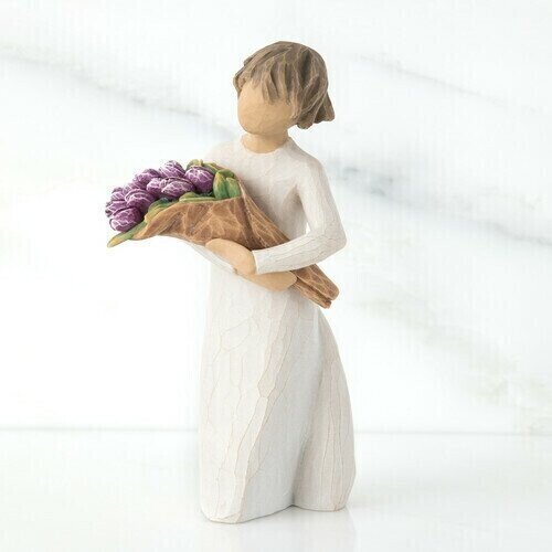 Flower of Friendship, Hand Carving-- A tribute to your friendship