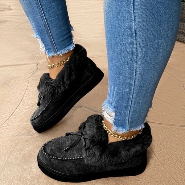 Last Day Promotion 69% OFF - 🔥Women's boots round head thick sole Orthopedic Arch-Support thick warm cotton shoes(Buy 2 Free Shipping)