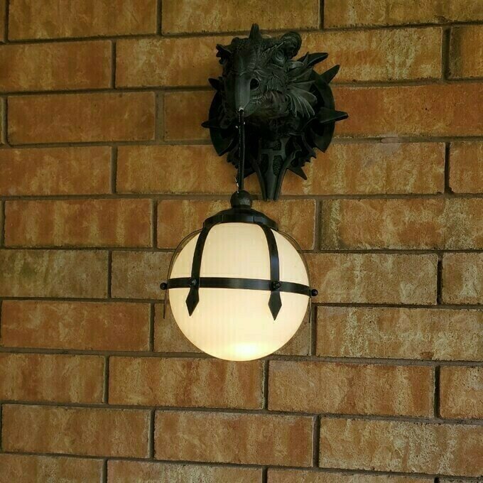Gothic Marshgate Castle Dragon Sculptural Electric Wall Sconce(BUY 2 GET FREE SHIPPING)