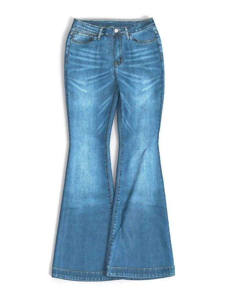 💝Mother's Day Pre-sale💋 - 90s Vintage Classic Flare Hem High Waist Jeans - BUY 2 GET FREE SHIPPING