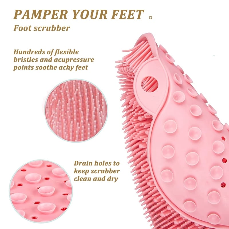 🎉Big Sale🚿Shower Foot & Back Scrubber, Massage Pad ✨
