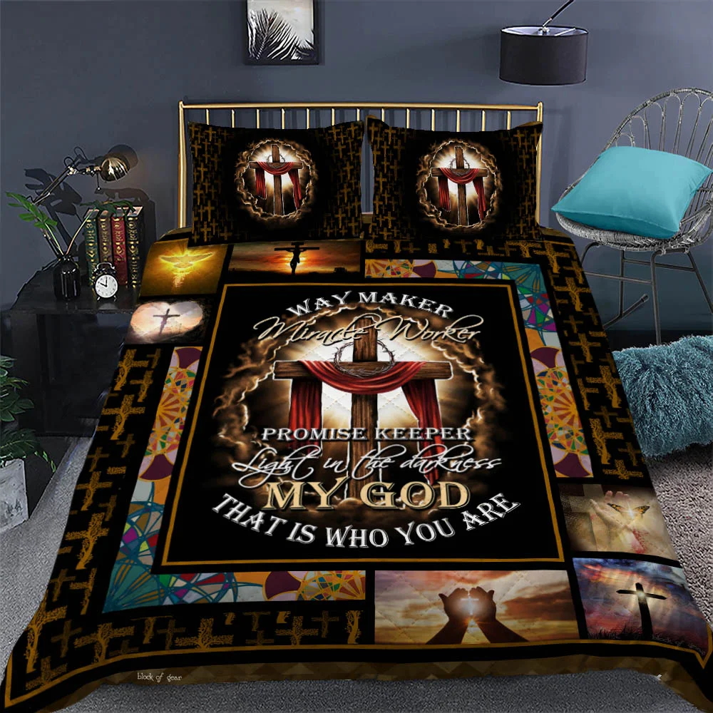 Jesus Christian. My God That Is Who You Are Quilt Bed Set