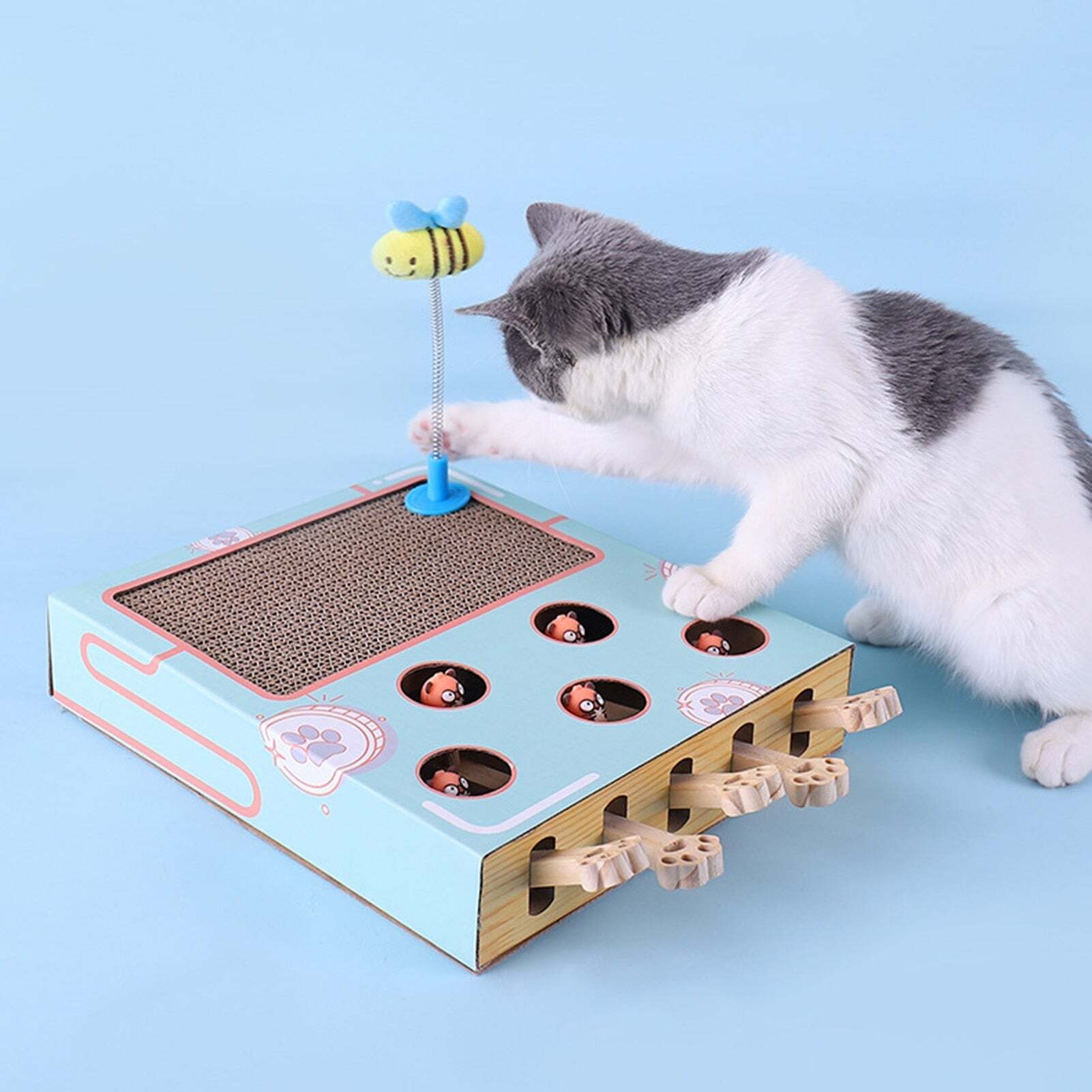 Funny Cat Toy Turntable Scratch Board