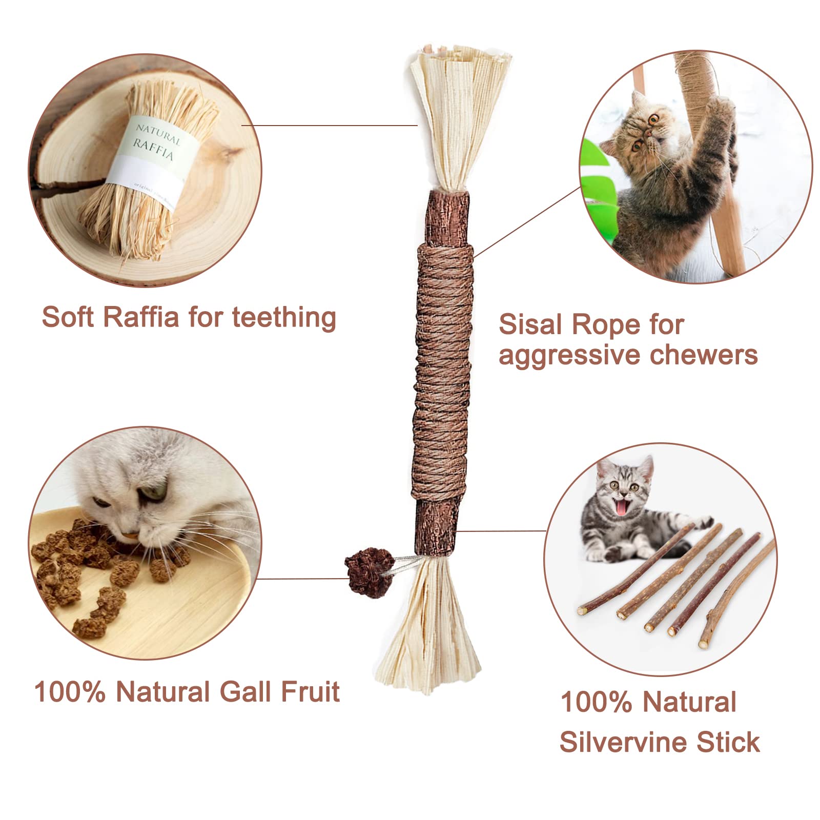 🎅EARLY CHRISTMAS SALE - 48% OFF🎄-😺Natural Silvervine Stick Cat Chew Toy-BUY 5 GET 5 FREE & FREE SHIPPING