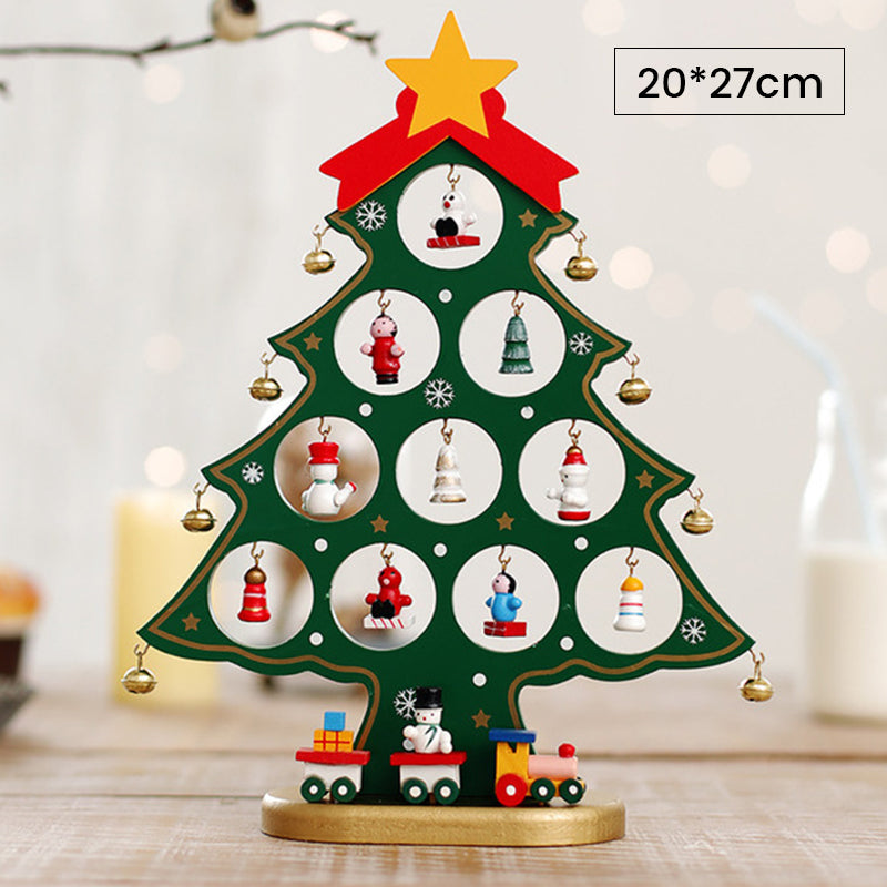 🎄Early Christmas Sale 50% OFF - 【Tiktok Hot Sale】DIY Wooden Mini Christmas Tree Set-BUY 2 FREE SHIPPING