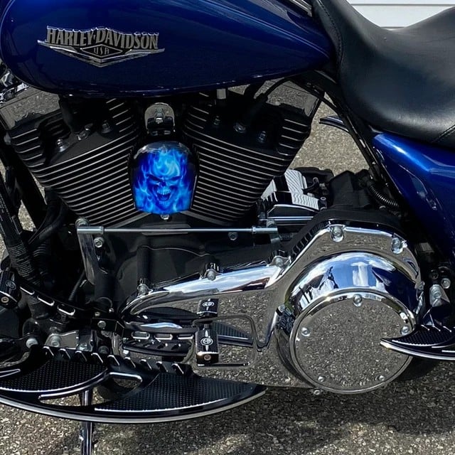 Harley Davidson Skull COWBELL HORN COVER