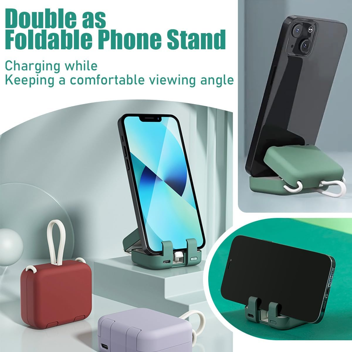 (🎄Early Christmas Sale 49% OFF)🎁-Portable Wireless Charging Treasure Mobile Phone Holder⚡-Buy 2 Free Shipping