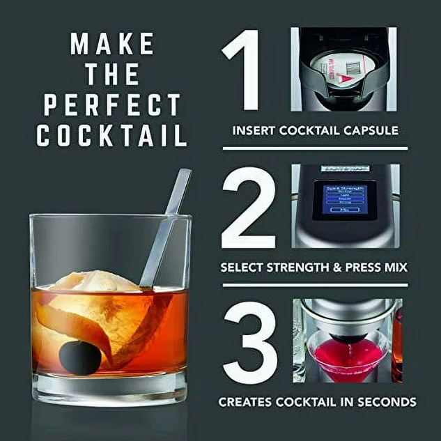 Bartesian Premium Cocktail and Margarita Machine for The Home Bar Easy to Clean Design 55300
