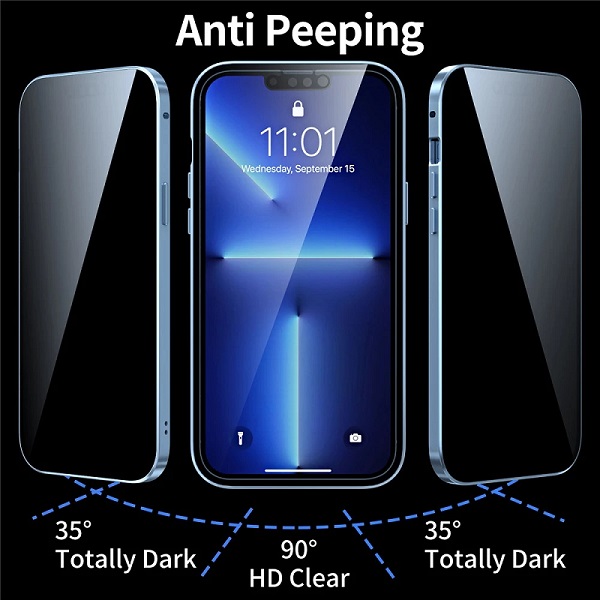 HOT SALE - 40% OFF🔥 Anti Peeping Double Sided Tempered Glass Phone Case