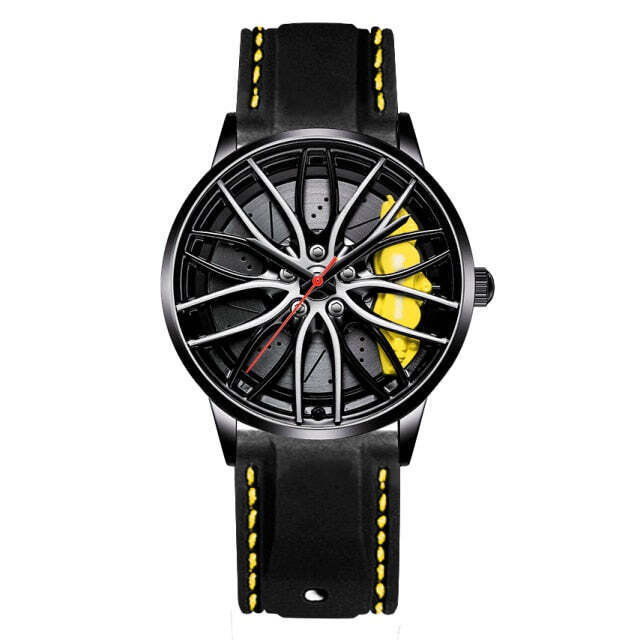 Waterproof Sport Rim Hub Wheel Wristwatch