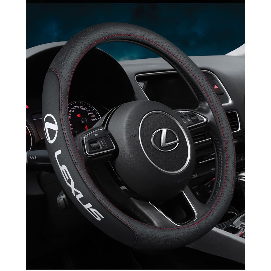 🚗Car Odorless Leather Car Steering Wheel Cover