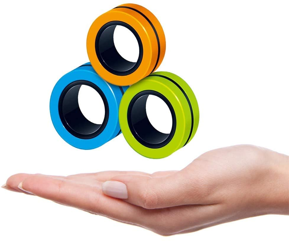 Magnetic ring decompression magic toy