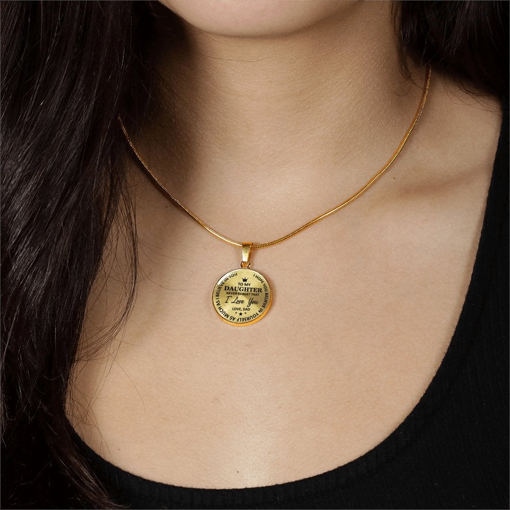 Dad To Daughter - Believe In Yourself Luxury Necklace