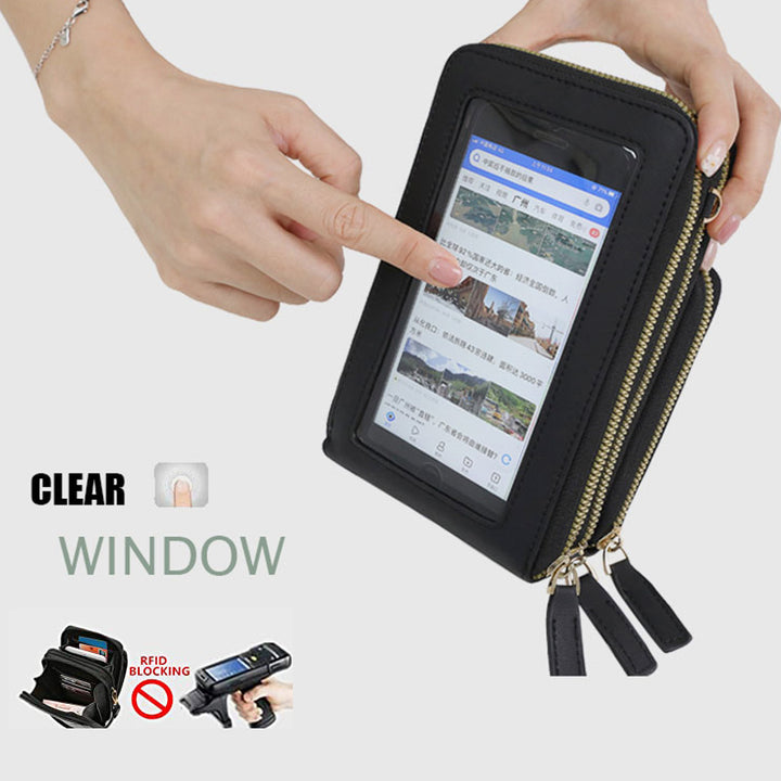 (🔥Last Day Promotion-SAVE 50% OFF) Multi-Compartment Touchscreen Crossbody Bag - Buy 3 FREE SHIPPING!