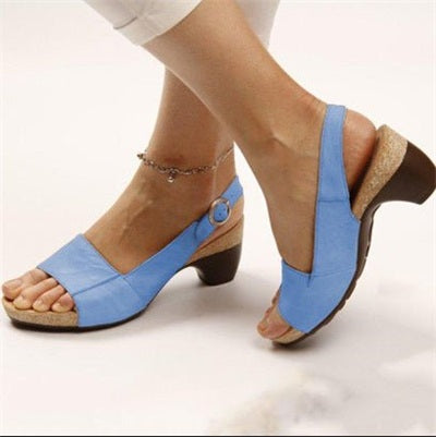 Clearance Sale- Comfortable Elegant Low Chunky Heel Shoes