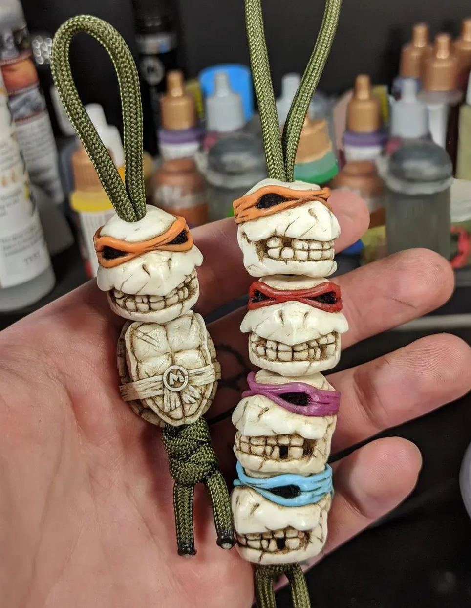 🔥The 4 Turtle Brothers Skull beads🔥
