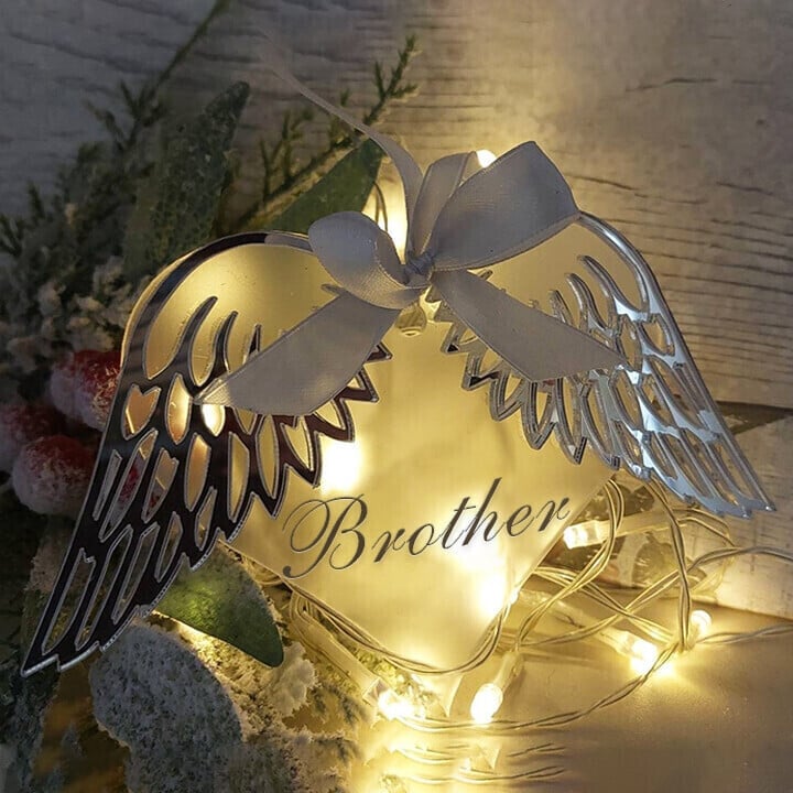 Last Day 49% OFF - 👼Heart With Angel Wings Memorial Ornament