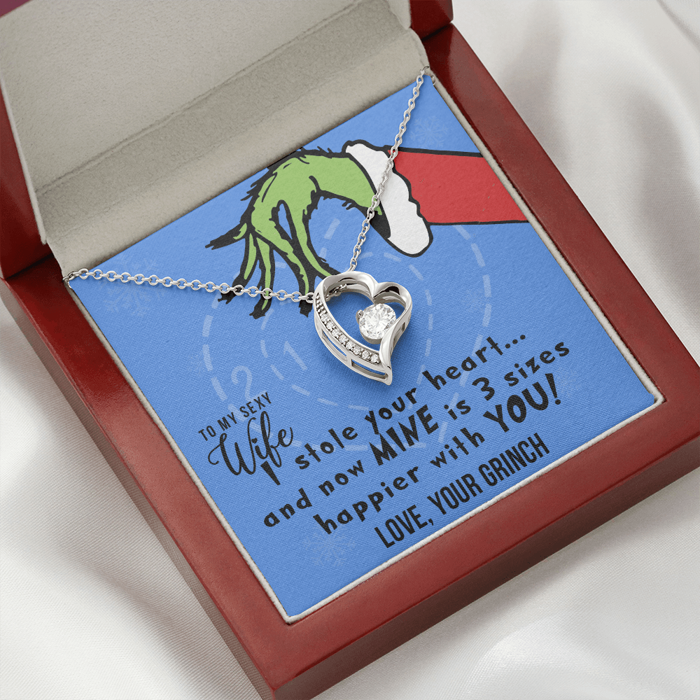 To My Sexy Wife, I Stole Your Heart, Heart Pendant Necklace