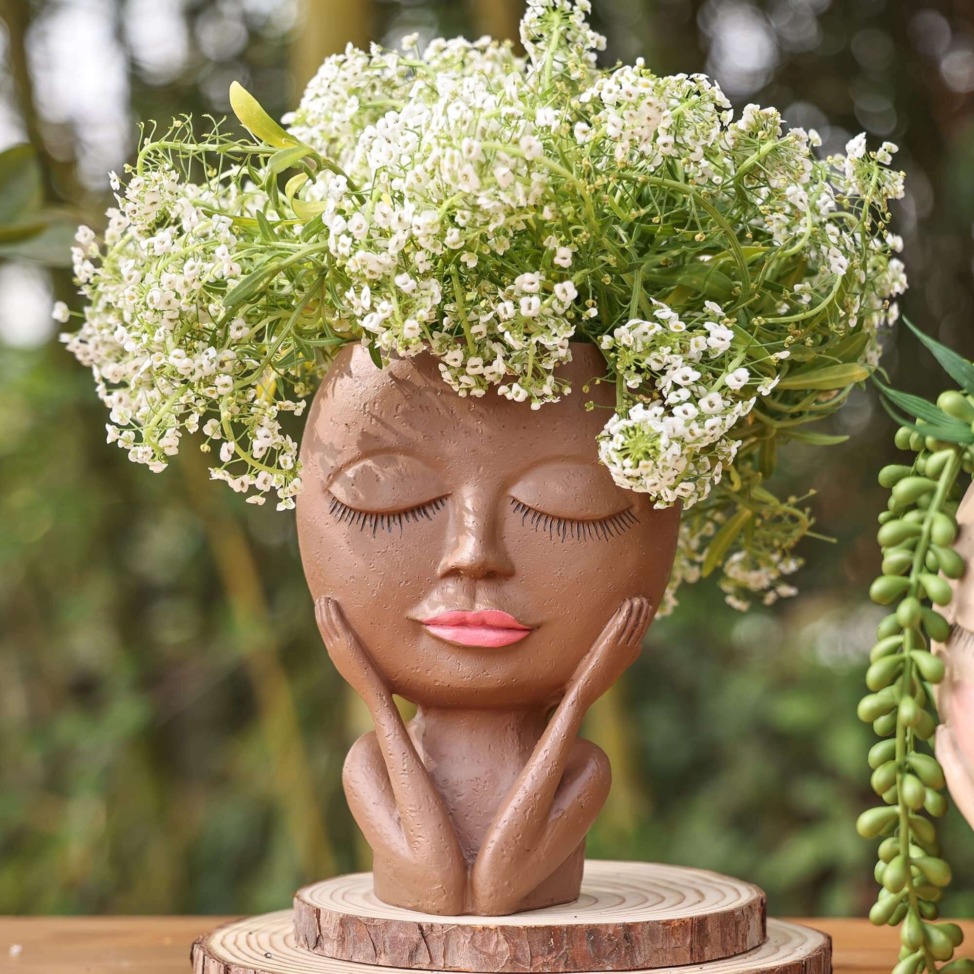 🔥Last Day Promotion -49% OFF🔥Cute Lady Face Plant Pot--BUY 2 Free Shipping