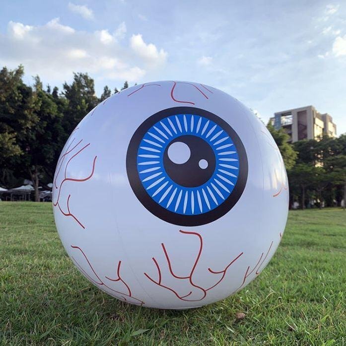 🎃Inflatable Led light-up waterproof eyeball pumpkin 13 colours with remote control
