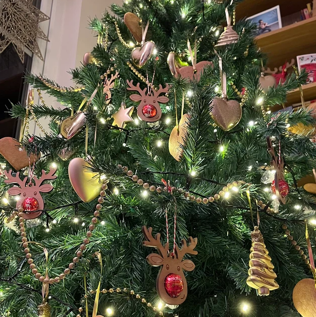 Christmas tree chocolate decorations