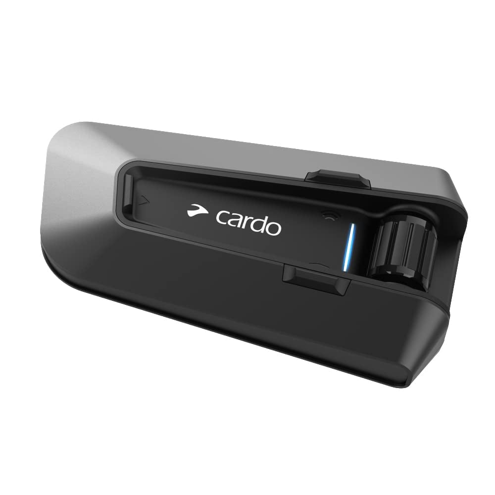 Cardo PACKTALK Edge Motorcycle Bluetooth Communication System Headset Intercom - Dual Pack