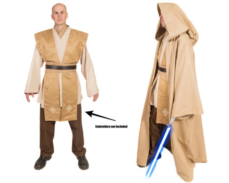 Adult Obi-Wan Star Wars Cosplay Costume Set