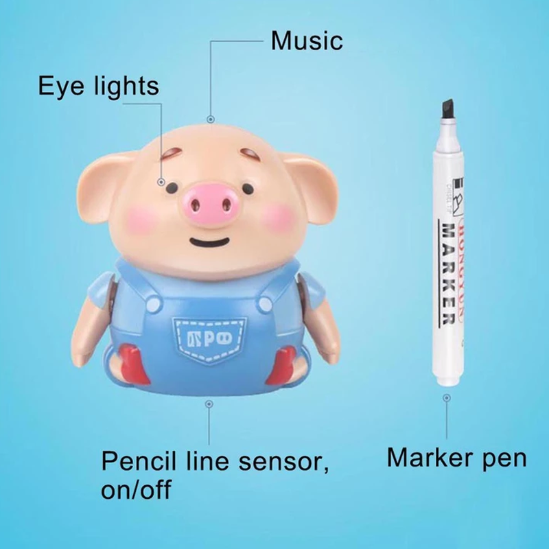 🔥Christmas Hot Sale [50% OFF] Educational Creative Pen Inductive Toy Pig - BUY 2 FREE SHIPPING