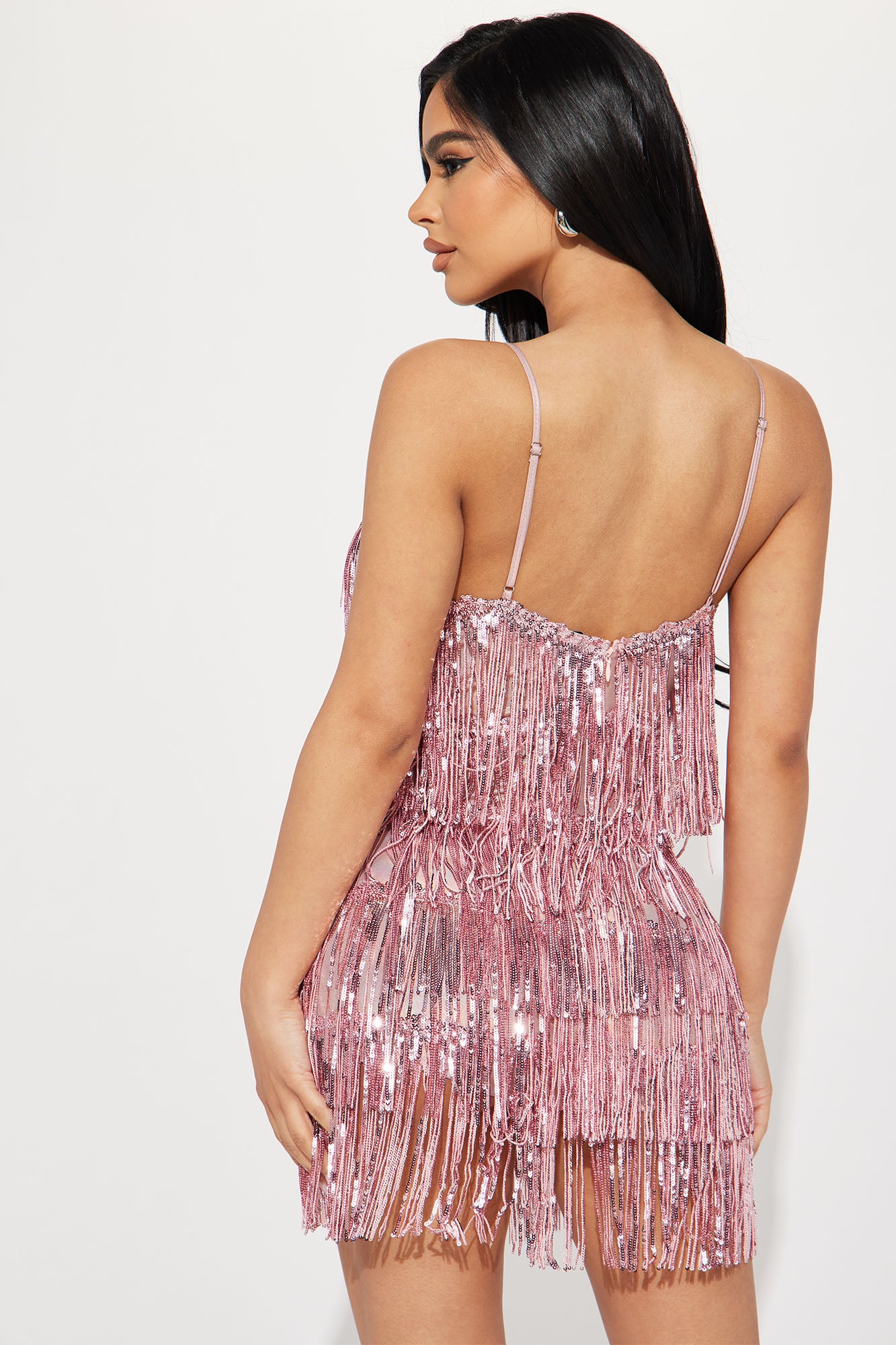 The After Party Sequin Mini Dress - Pink