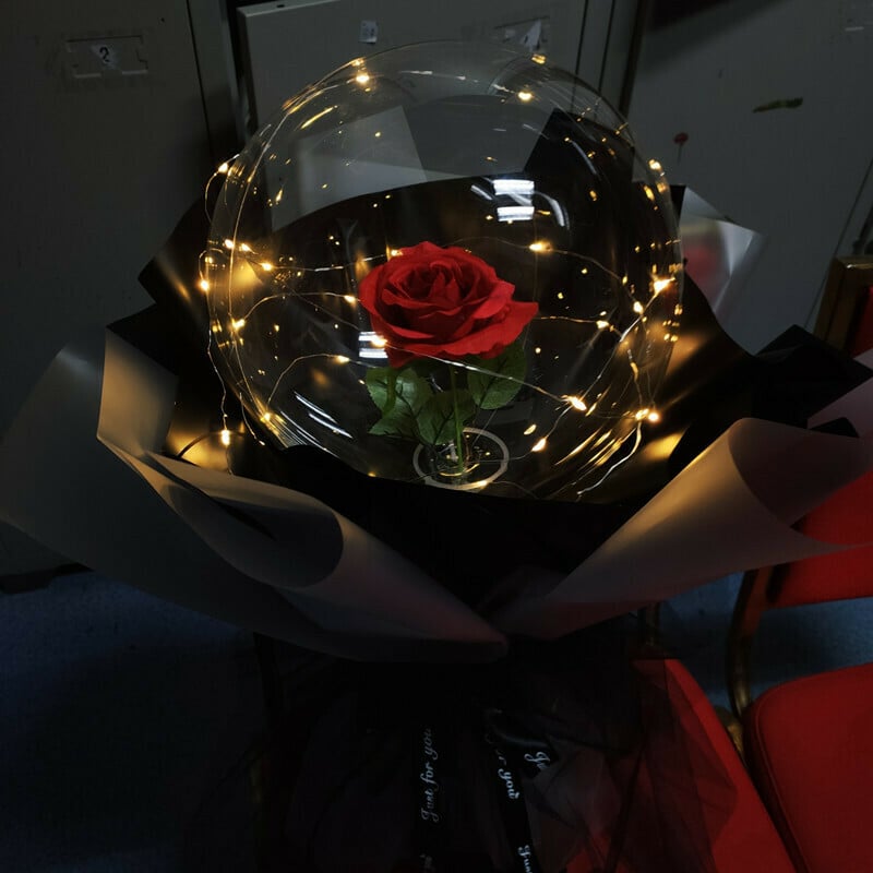 (💥Big Pre-Christmas Sale-SAVE 40% OFF) LED Luminous Balloon Rose Bouquet-BUY 4 FREE SHIPPING